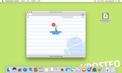 Mac : copier des fichiers par USB sur un smartphone Android