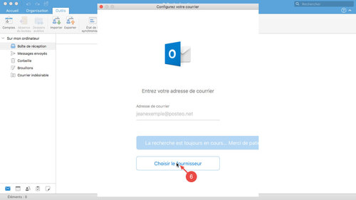 Configurer Microsoft Outlook pour Mac : étape 6