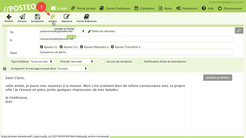 Cliquer sur « Joindre ».