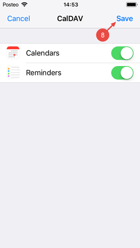 If you like, activate the iOS reminders and finish the setup by clicking "Done".