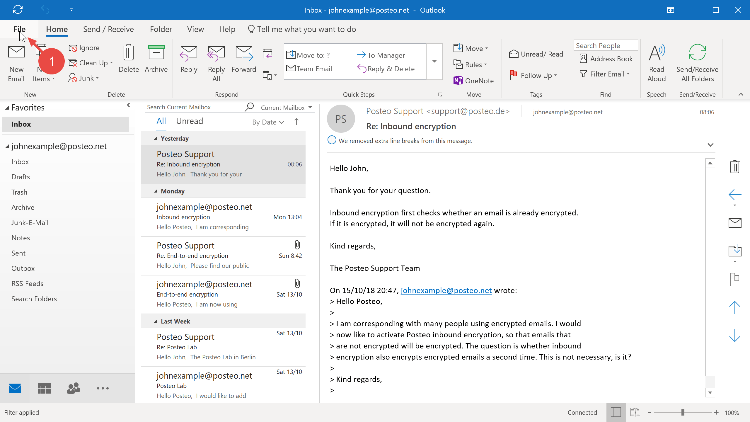 add alias to outlook 2016