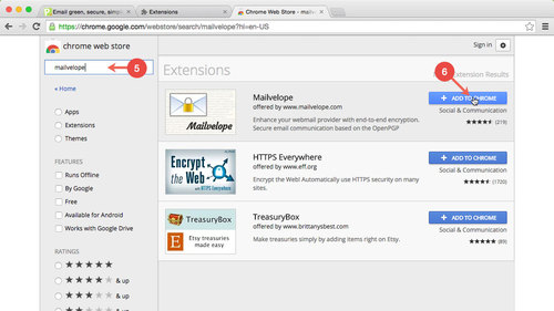 Install Chrome extension: step 5 to 6