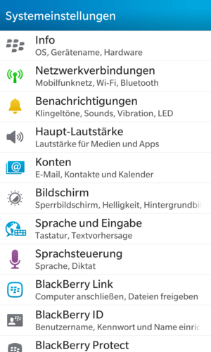 Öffnen Sie bitte die Einstellungen und tippen Sie auf Konten.