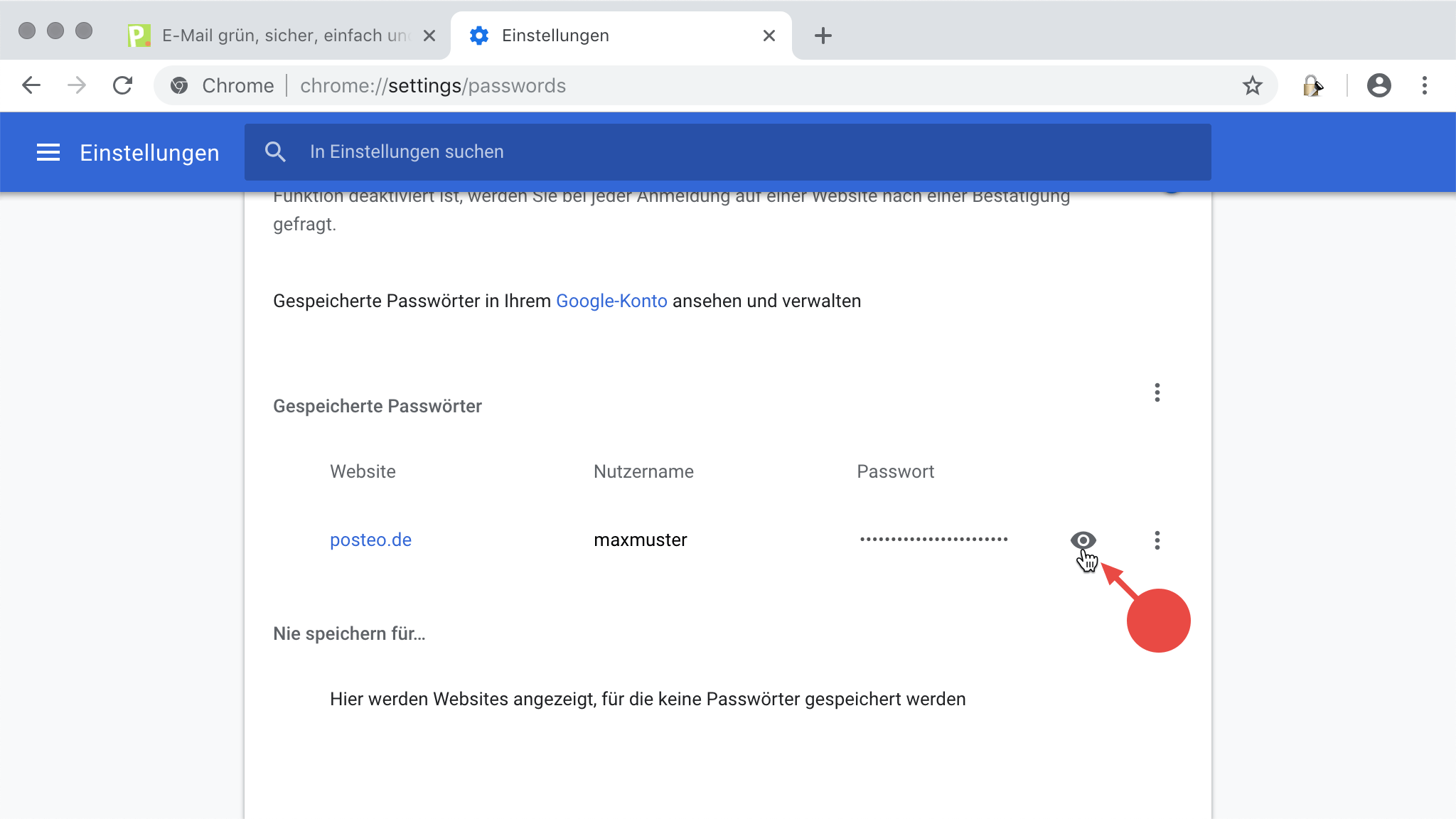 Passwörter Google Chrome Anzeigen