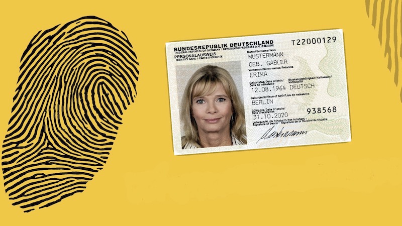 Fingerabdrücke im Personalausweis