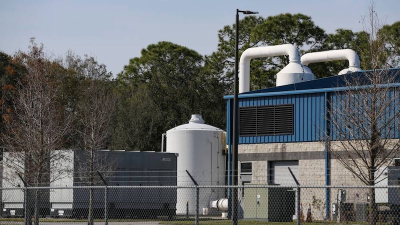 Station de traitement de l'eau potable à Oldsmar, Floride