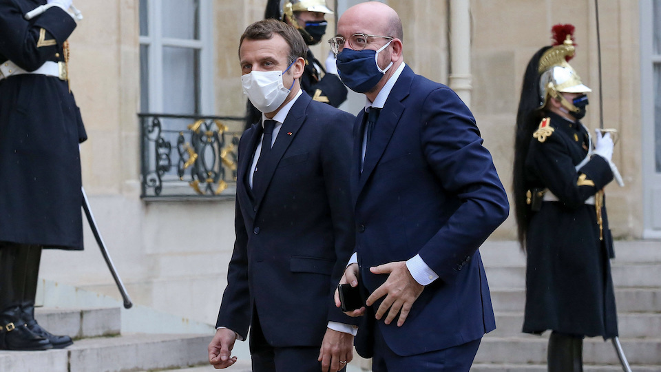 Emmanuel Macron und Charles Michel