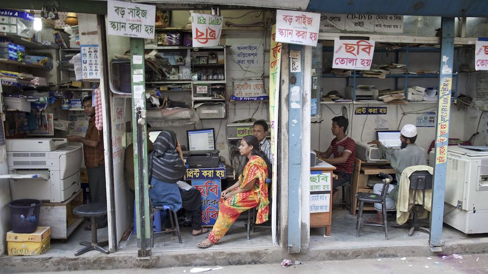 Straßenszene in Dhaka, Bangladesch