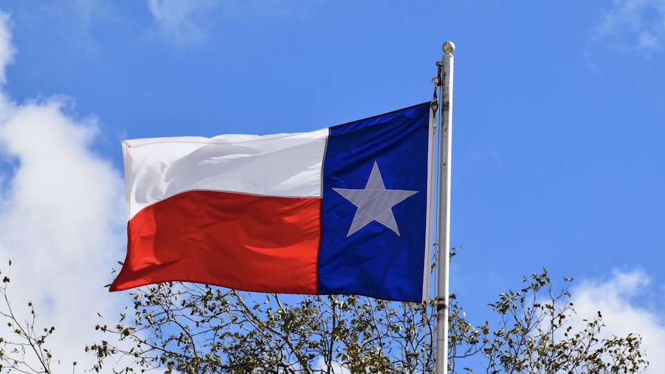 Flagge des US-Bundesstaates Texas