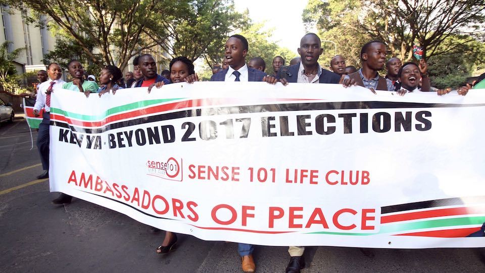Demonstration für friedliche Wahlen, 2017