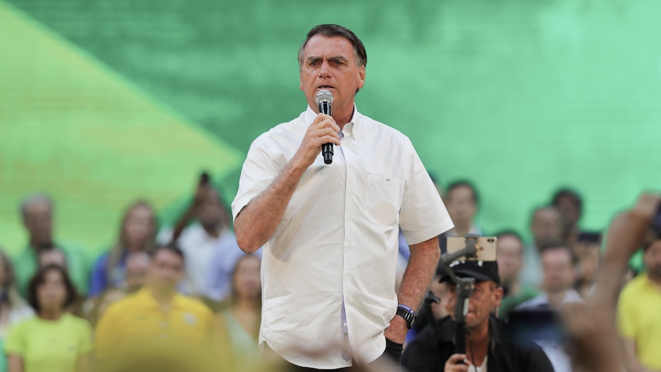 Jair Bolsonaro bei einer Wahlkampfveranstaltung