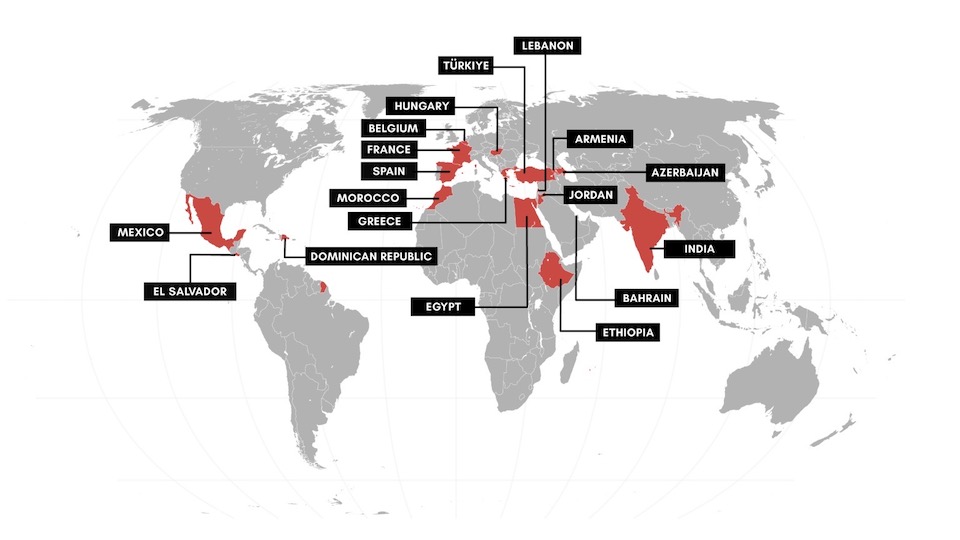 Länder, in denen Pegasus laut Amnesty eingesetzt wurde