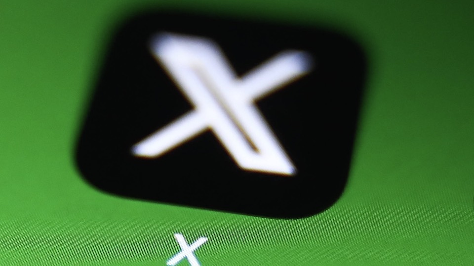 Das Logo der Plattform X