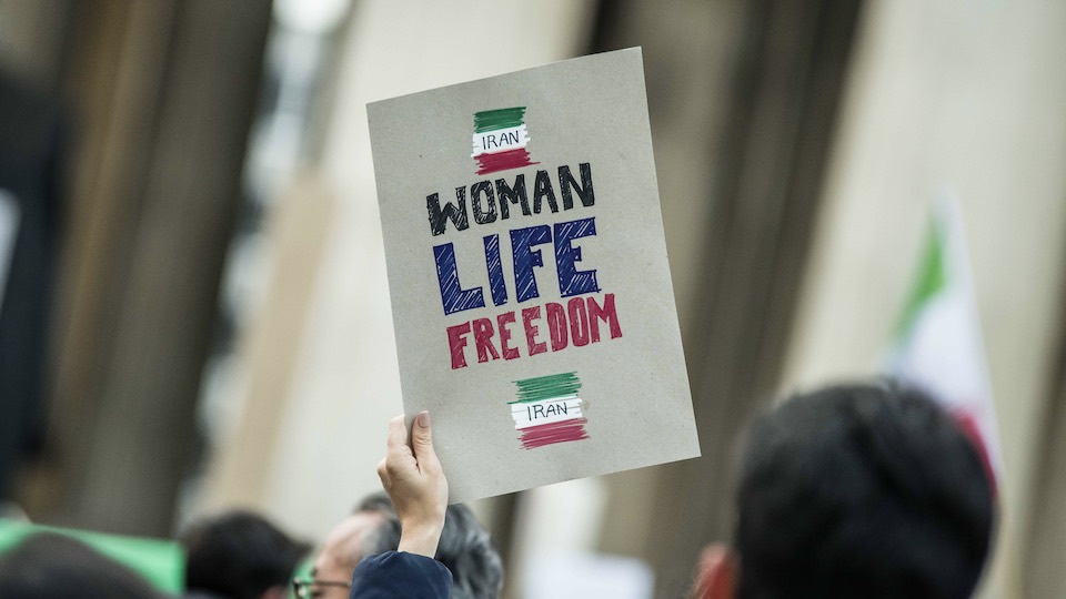 Schild auf einer Demonstration in Deutschland