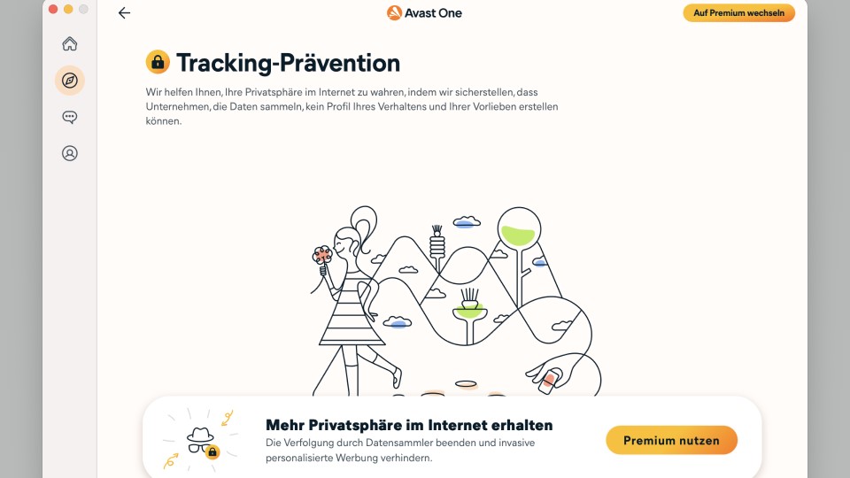 Screen with Avast ad