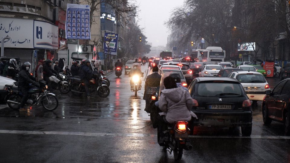 Befahrene Straßen in Teheran