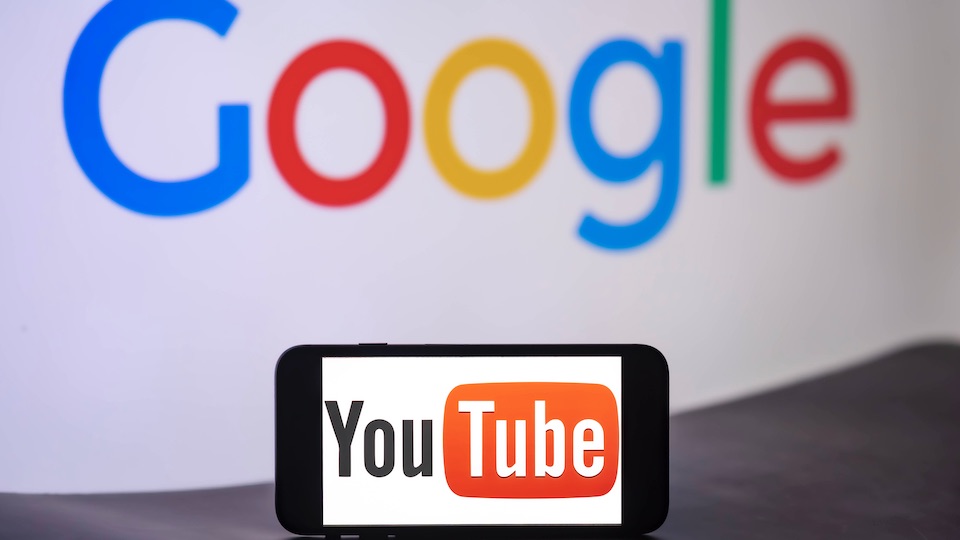 Logos von YouTube und Google
