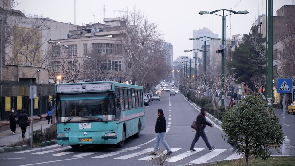 Straßenszene in Teheran