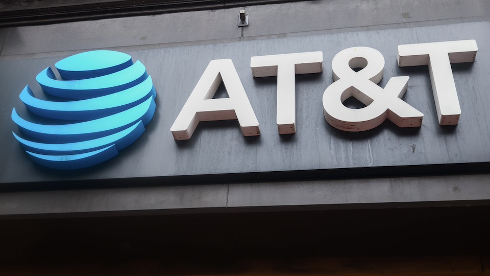AT&T logo on a building
