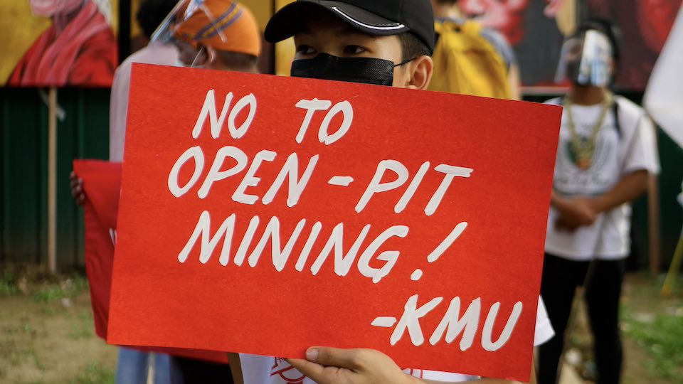 Anti-mining protest in the Philippines